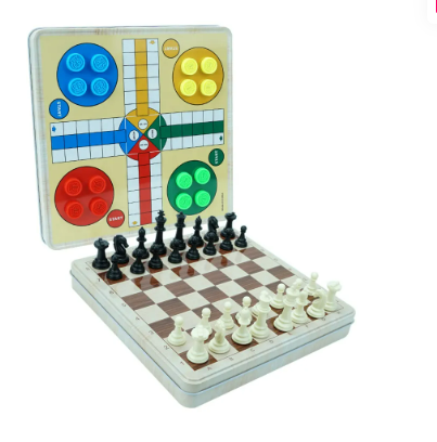 Magnetic Chess & Ludo Travel Set