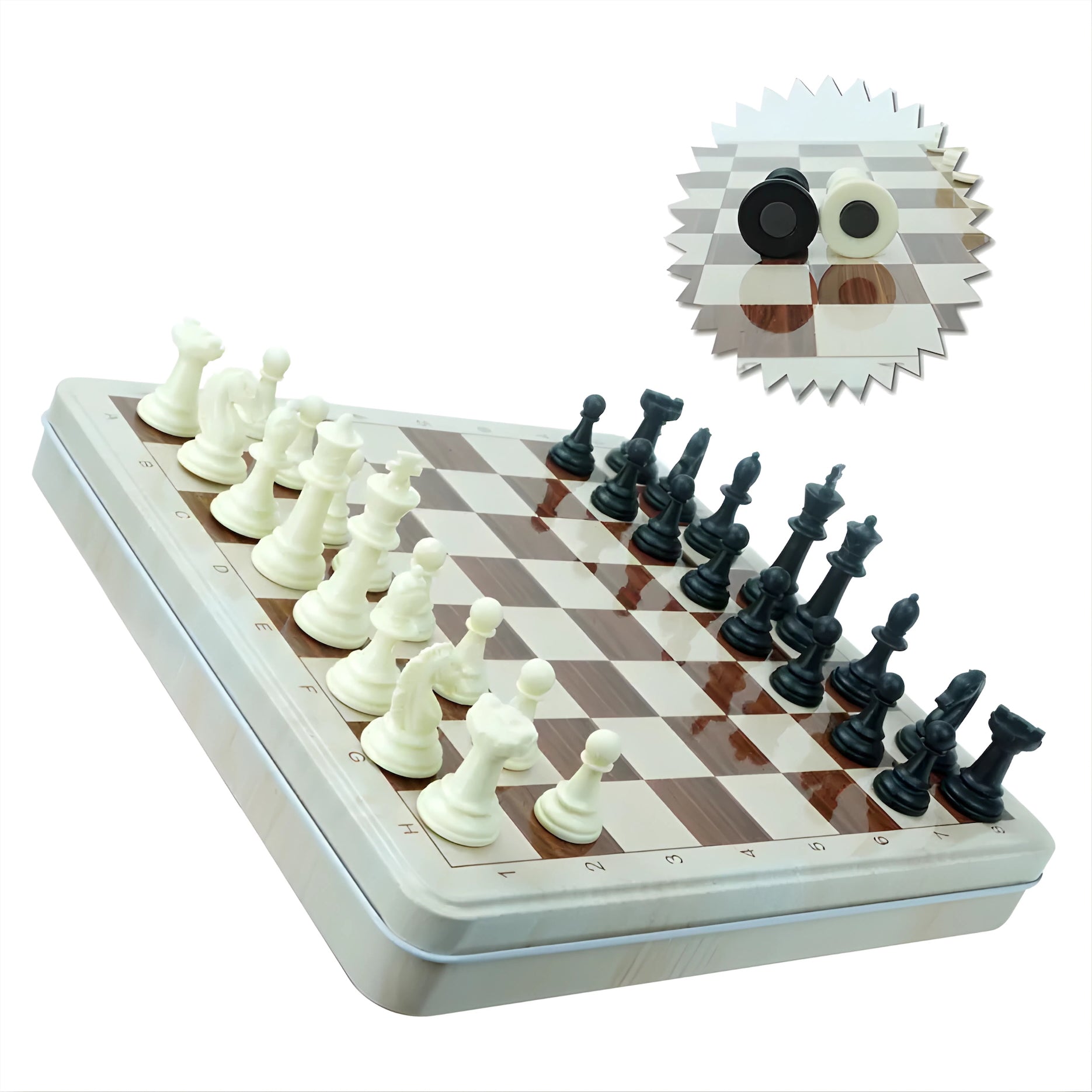 Magnetic Chess & Ludo Travel Set